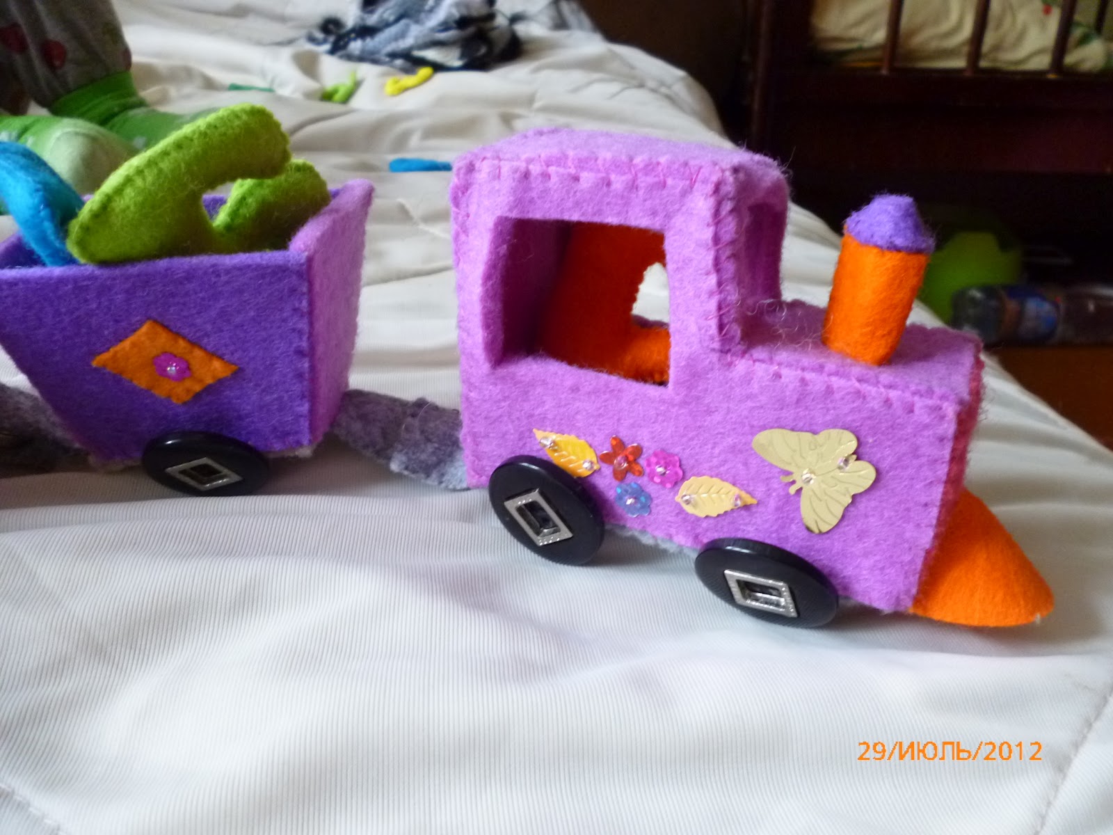 Поделка паровозик своими руками