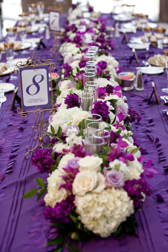 Wedding Stuff Ideas Purple Wedding Centerpieces