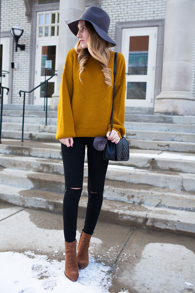 Mustard Sweater - Twenties Girl Style