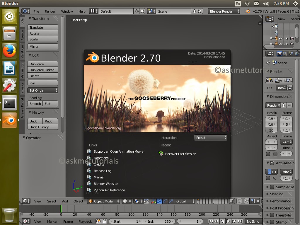 install blender ubuntu