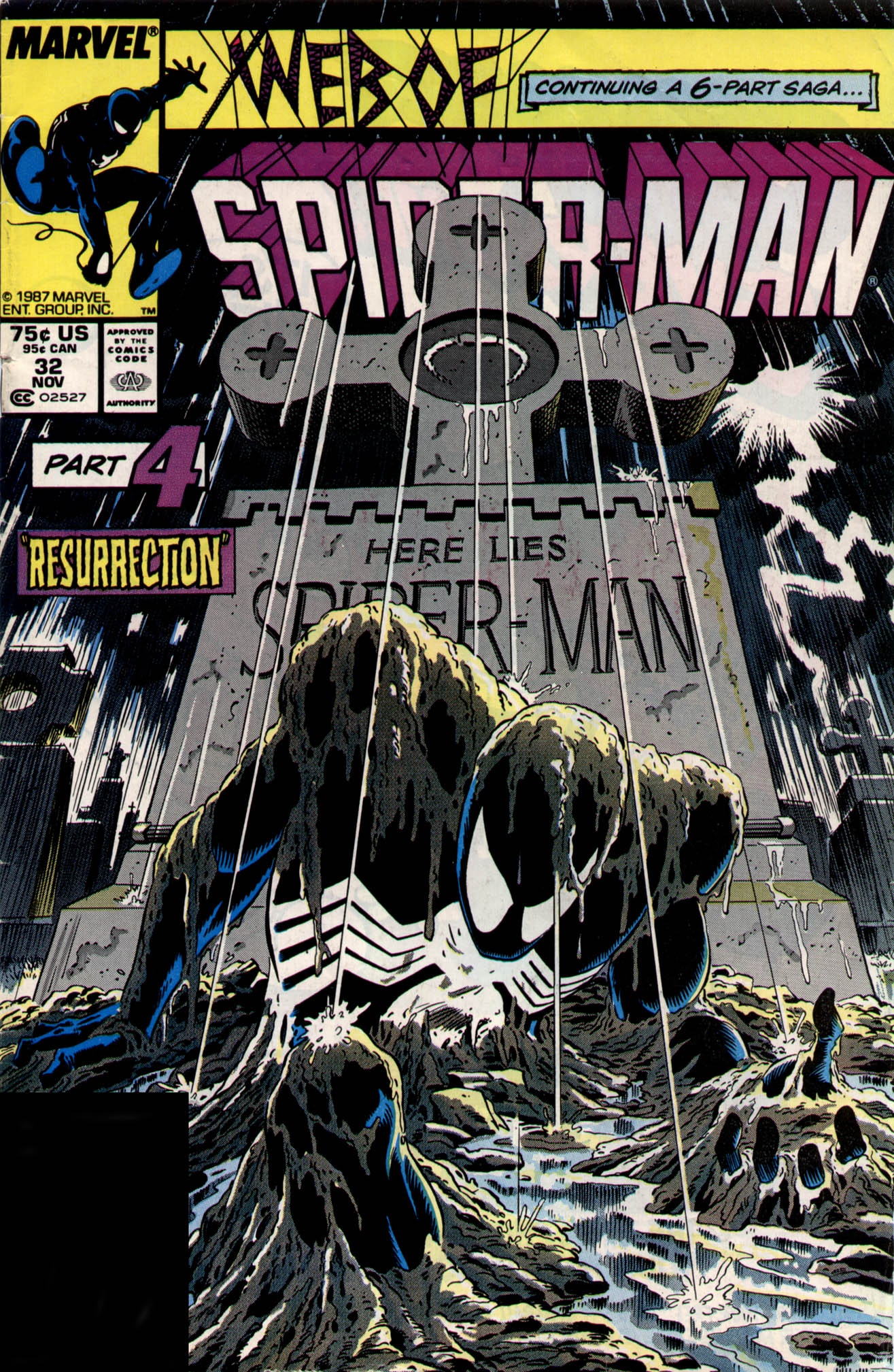 Read online Web of Spider-Man (1985) comic -  Issue #32 - 1