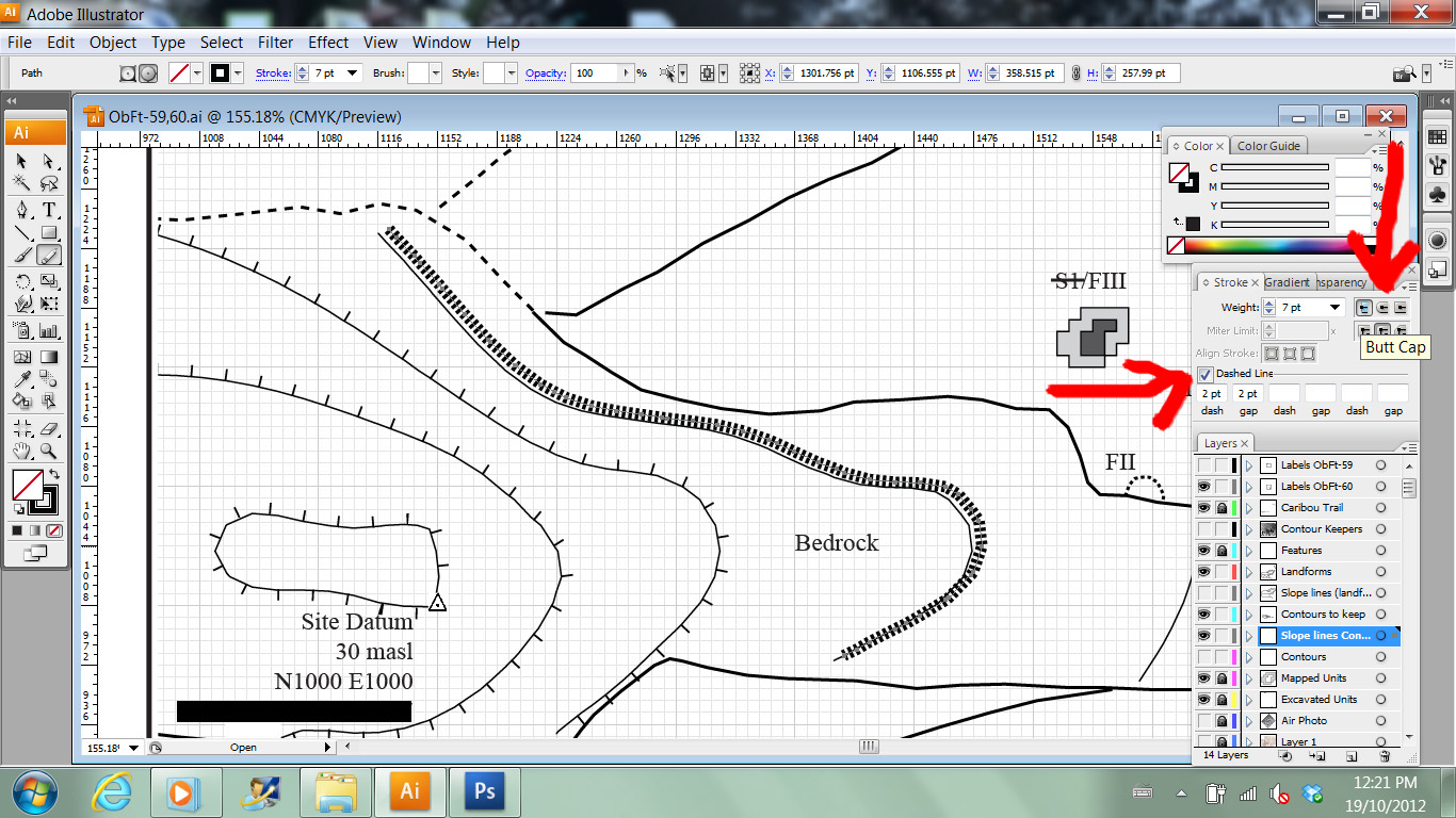 Elfshot: Putting Tick Marks on Contour Lines