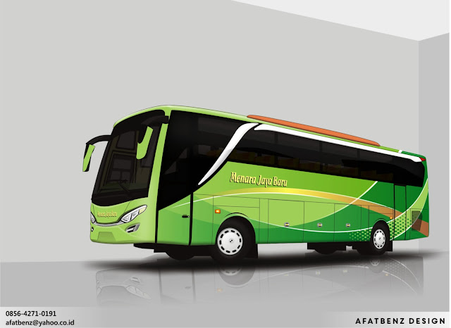 Jasa Design Livery Bus, Medium Bus, Elf, Truck AfatBenz
