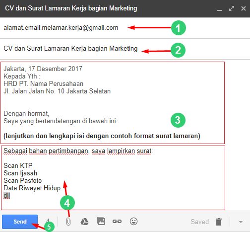 Cara Mengirim Lamaran Lewat Email Contoh Surat Lamaran