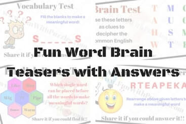 Fun Word Brain Teasers with Answers to Challenge your Mind