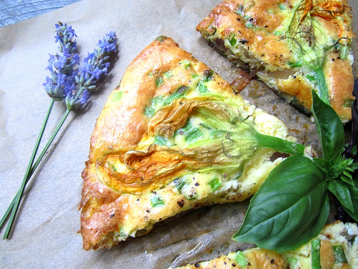 Squash Blossom Frittata
