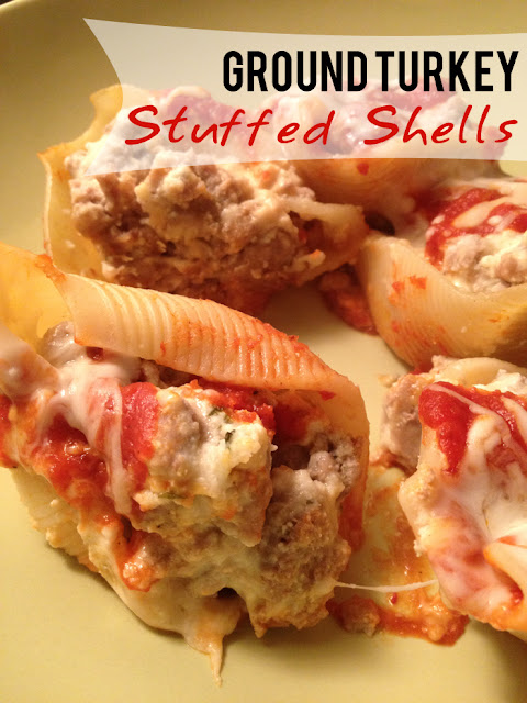 Ground Turkey Stuffed Shells