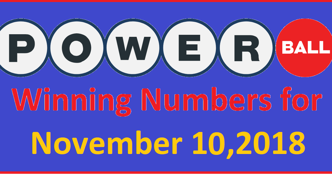 PowerBall Winning Numbers for Saturday, 10 November 2018