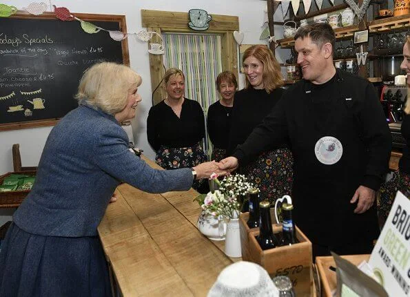 The Duchess visited Second Time Around, a furniture store and tearoom for adults with learning disabilities. Meghan Markle