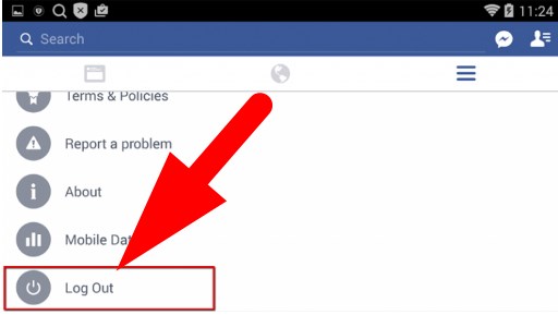Facebook Logout Mobile Devices