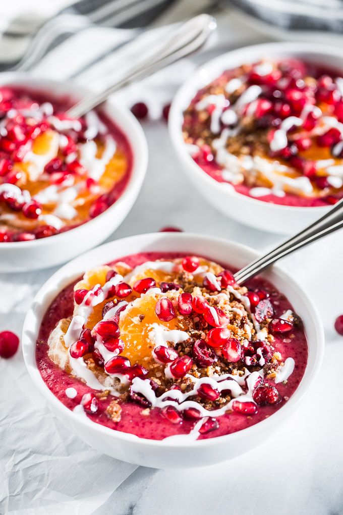 Cranberry Orange Smoothie Bowl | Find 11+ Vegan Smoothie Bowls To Make Again and Again | vegan green smoothie | healthy vegan smoothies | vegan breakfast smoothie healthy | vegan smoothie recipes breakfast #smoothie #smoothies #smoothietime #smoothiebowls