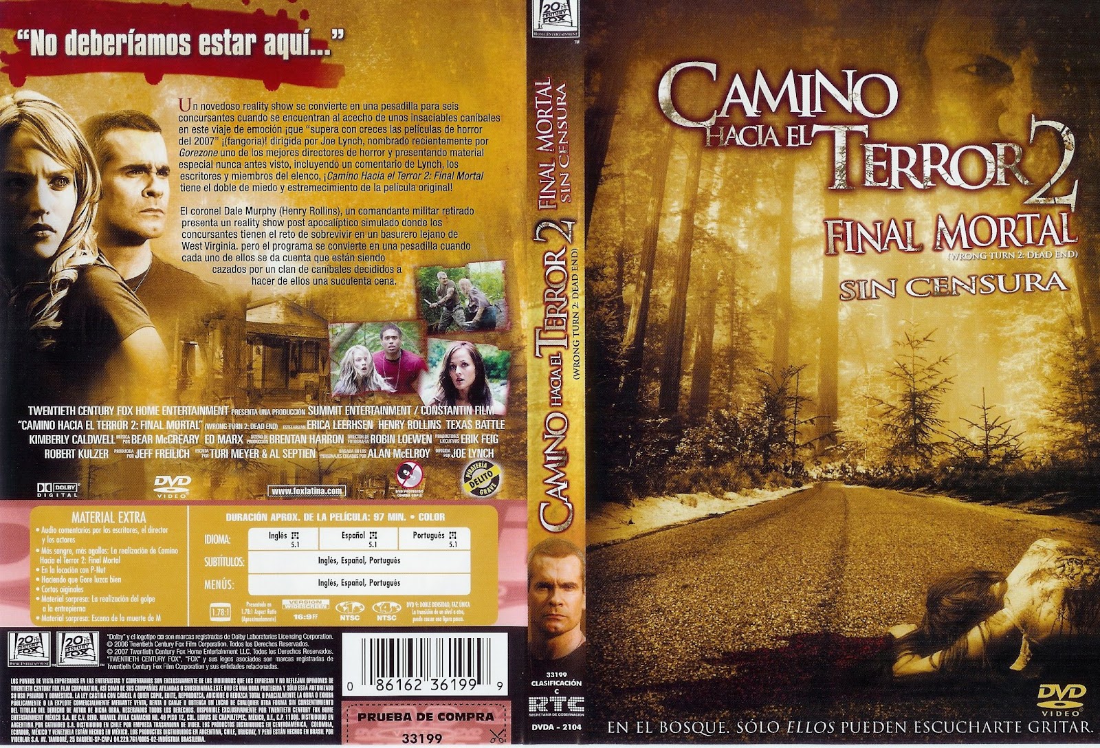 catalogo camino hacia el terror 2