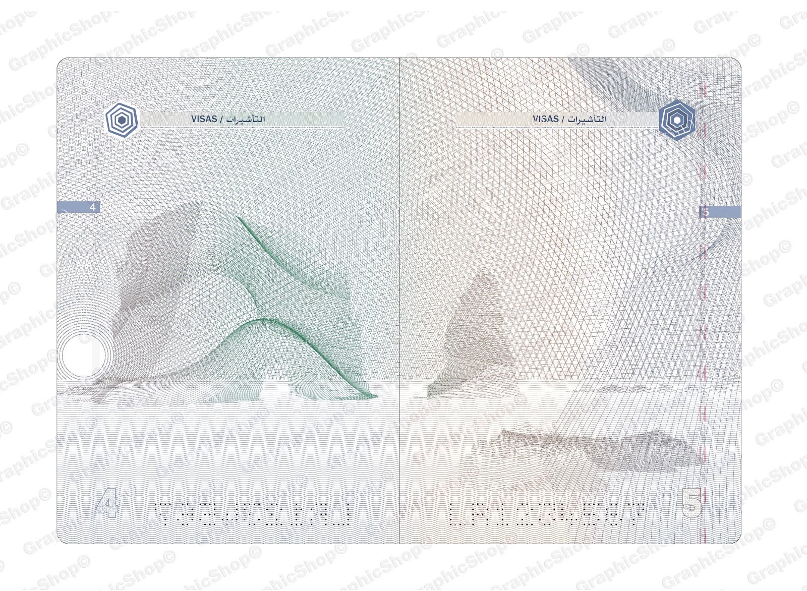 Lebanese Biometric Passport Design
