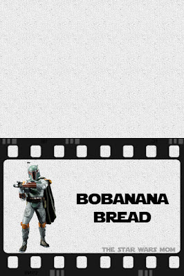 Bobanana Bread Free Printable Star Wars Party Food Label