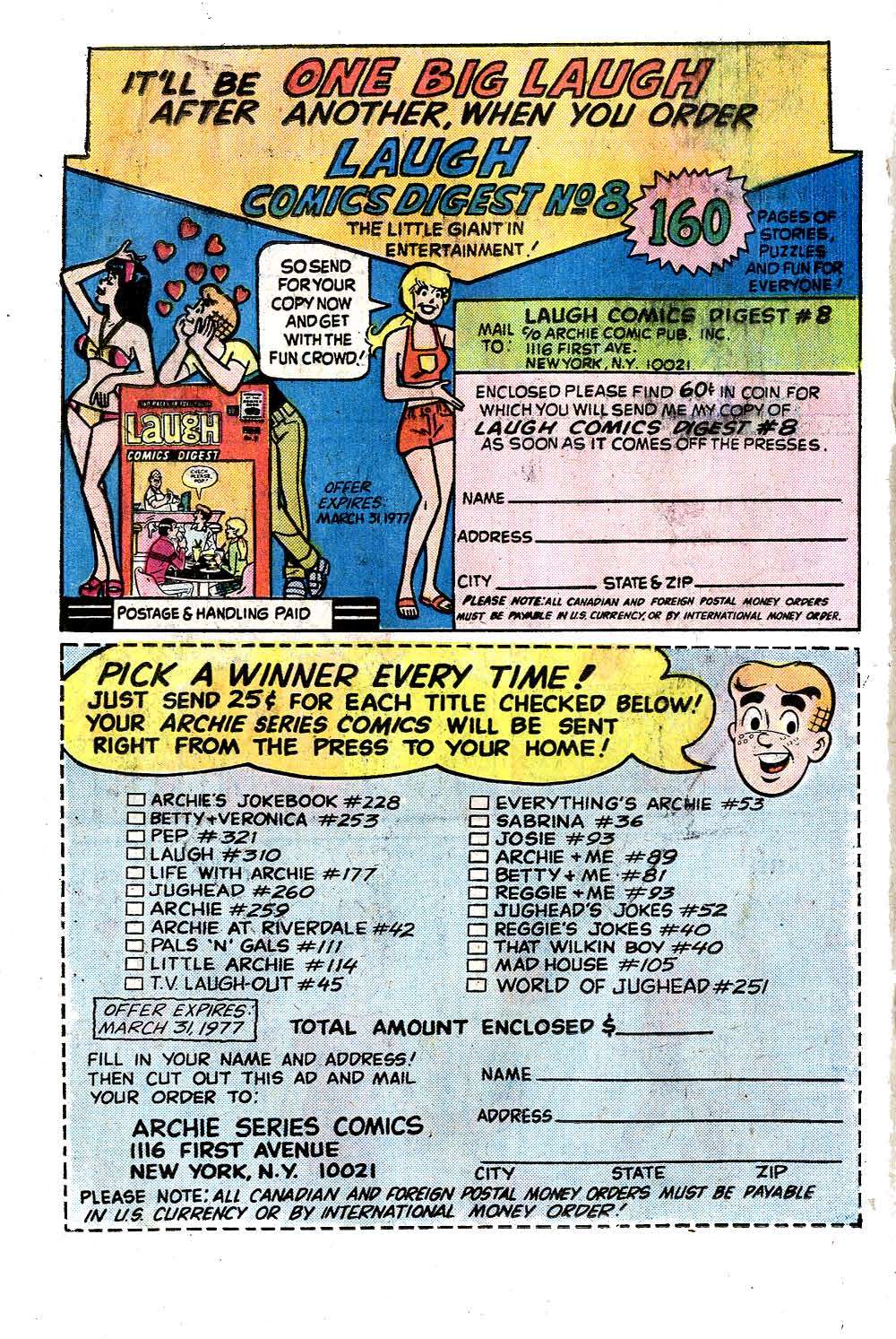 Read online Archie (1960) comic -  Issue #258 - 18