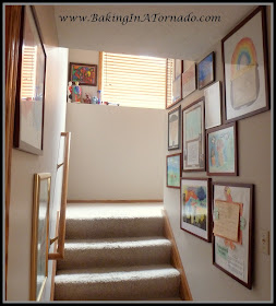 Family stairway art gallery | www.BakingInATornado.com 