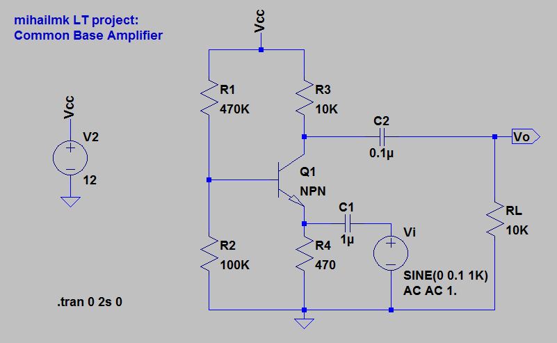 Electro-Magnetic World: Common Base Amplifier