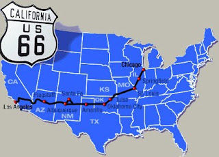 Mapa de la Ruta 66