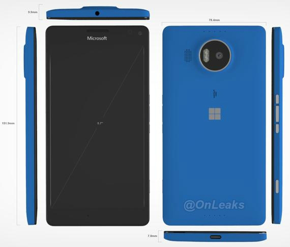 Microsoft Lumia 950 XL: Στα 7.8 χιλιοστά το πάχος του