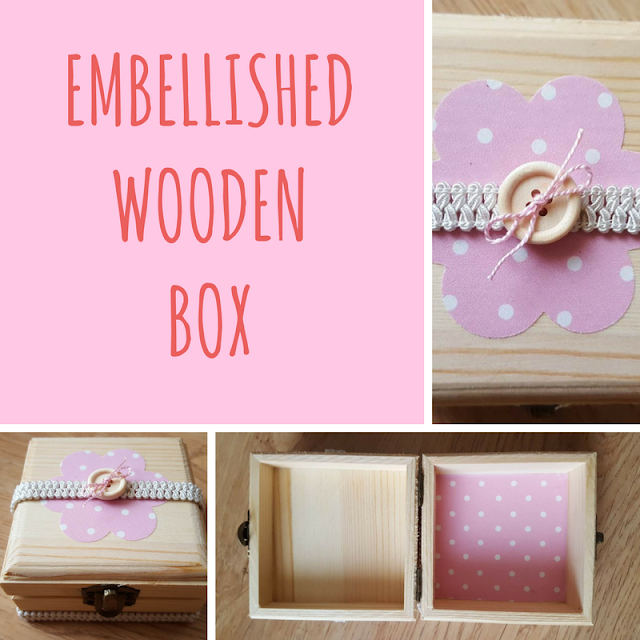 Embellished wooden box Embellished wooden box