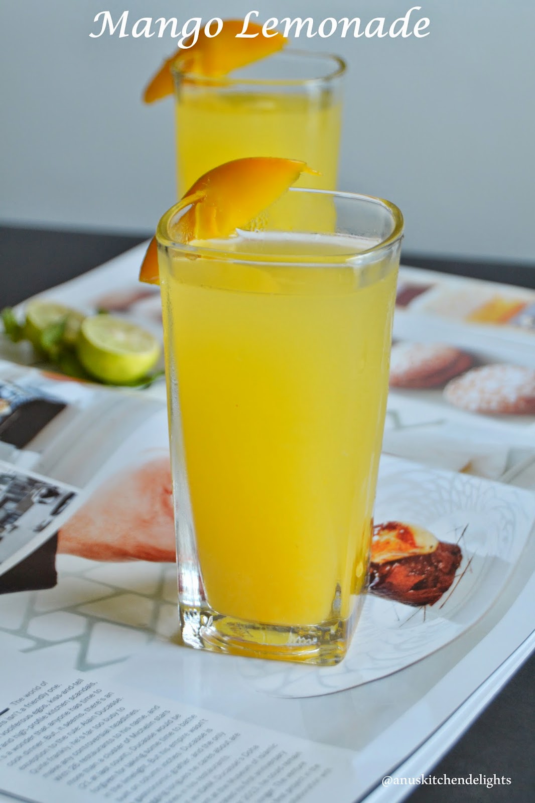 Anu's Kitchendelights Mango Lemonade How to make Mango Lemonade