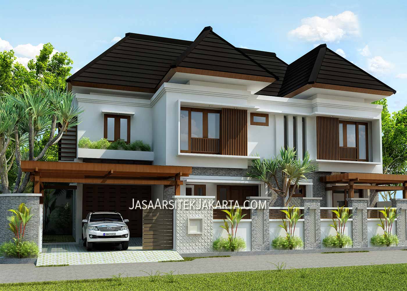Desain Rumah 5 kamar Luas 330 m2 Bp Havid di Malang  Jasa 