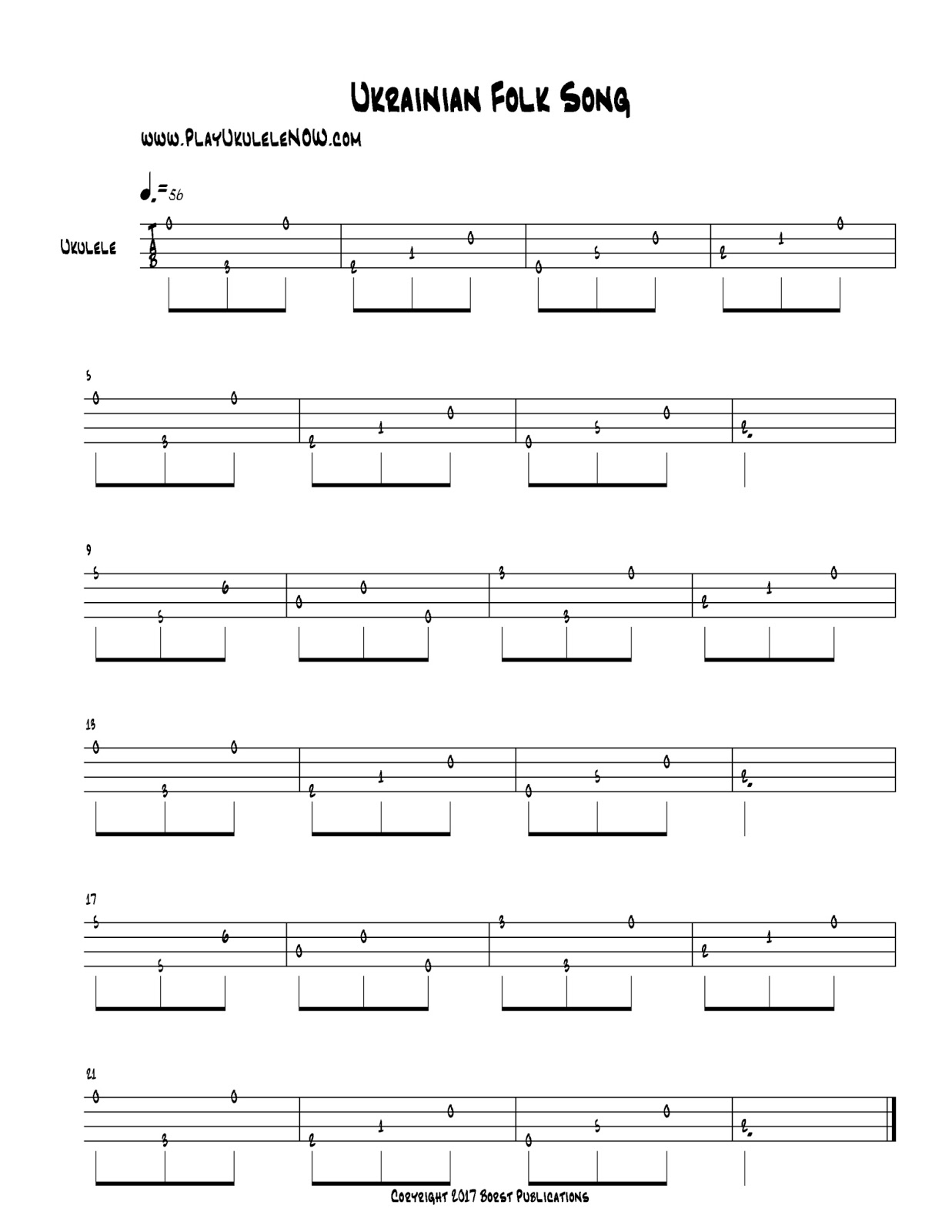 Play Ukulele Now Beginning Classical Ukulele Lesson 3 Ukrainian