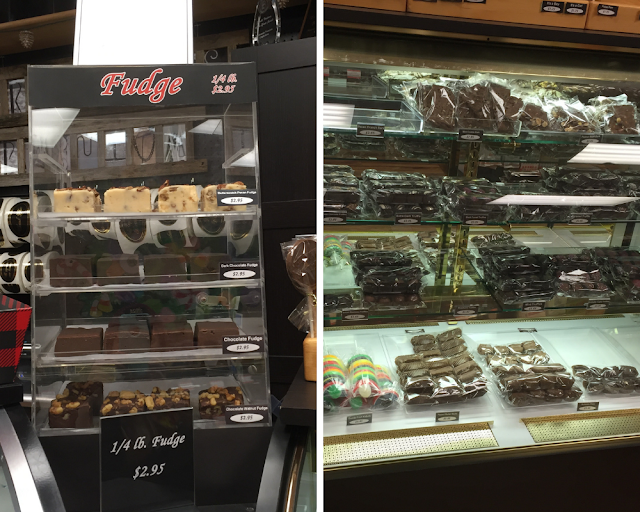 Fresh fudge and chocolate confections at Northwoods Premium Confections in Beloit, Wisconsin