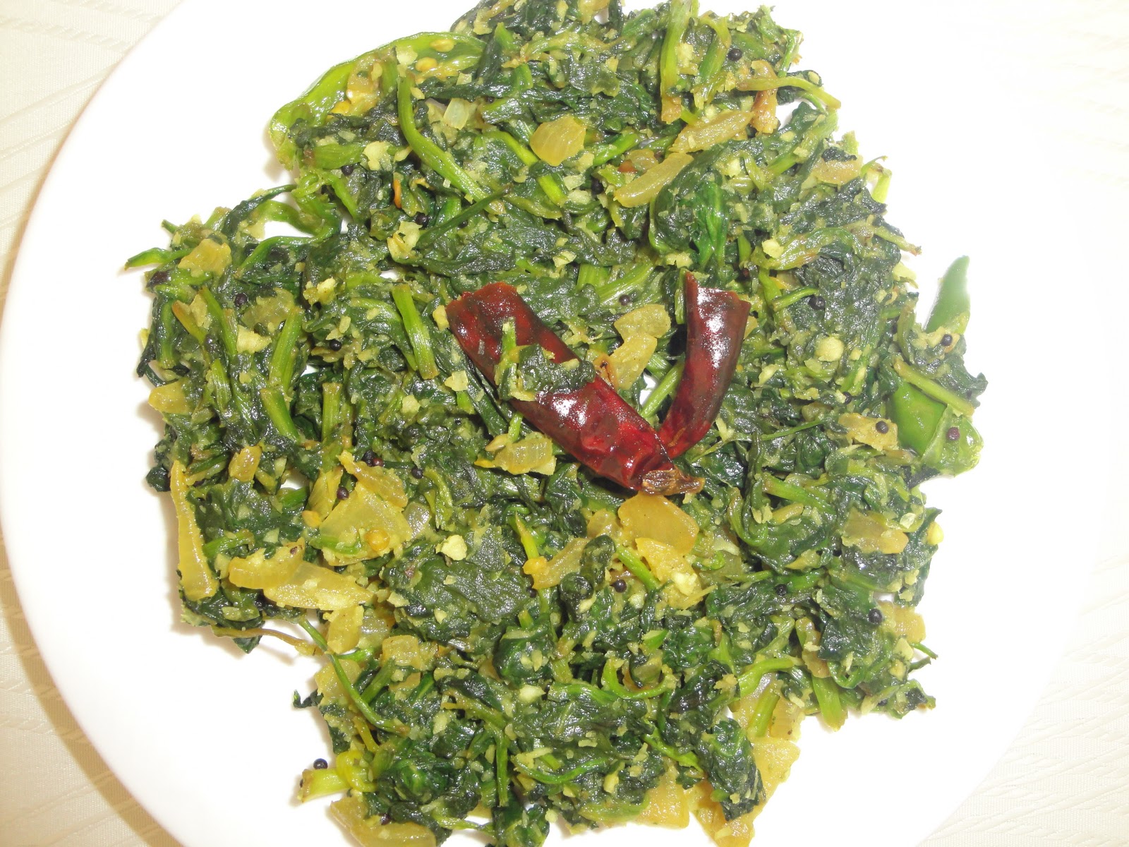 Food and Taste: Cheera Upperi -Keerai poriyal(Spinach Side dish)-Kerala ...