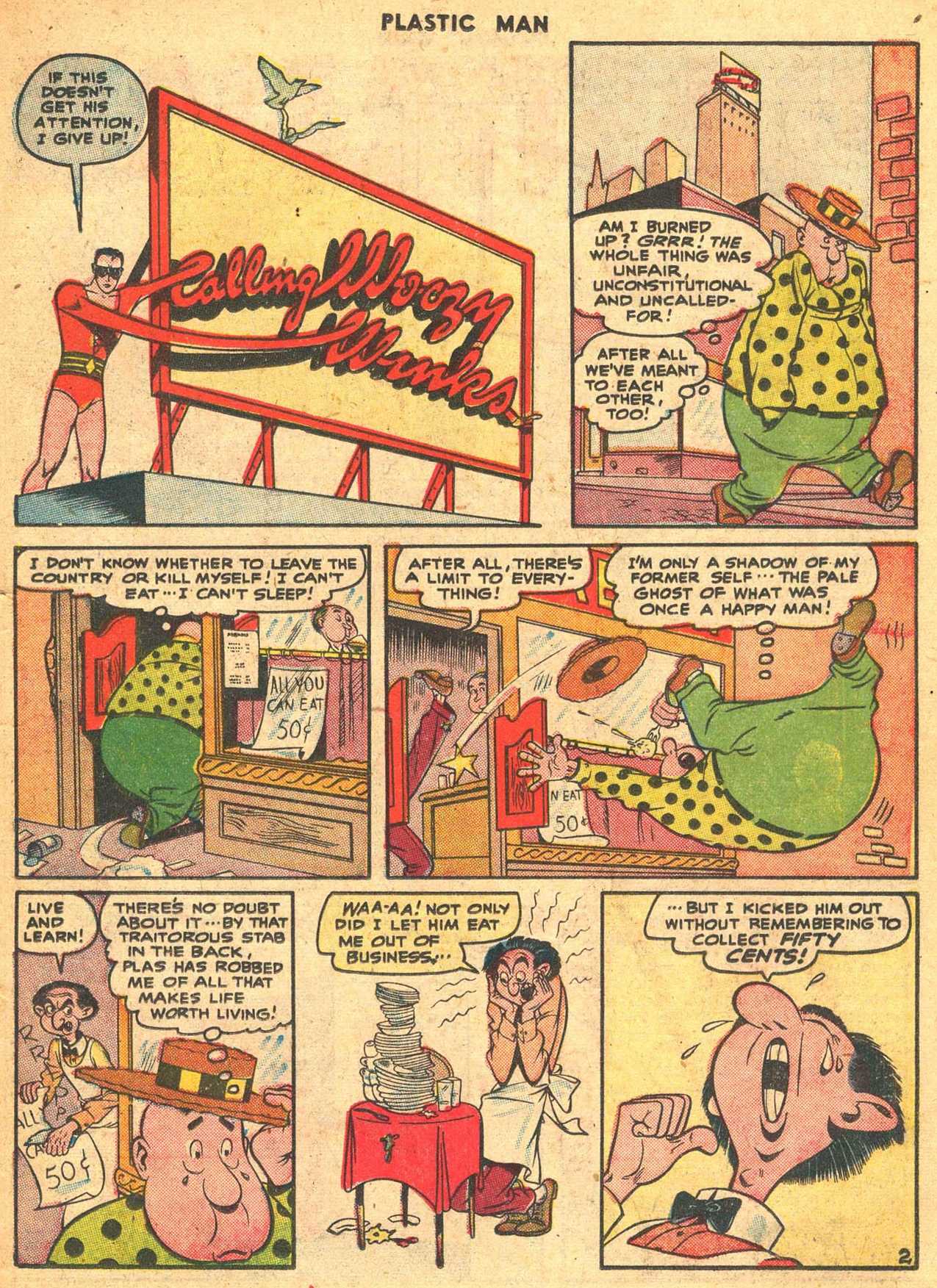 Read online Plastic Man (1943) comic -  Issue #7 - 37