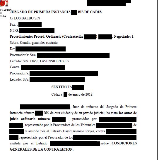 SENTENCIA QUE ANULA ACUERDO PRIVADO DE