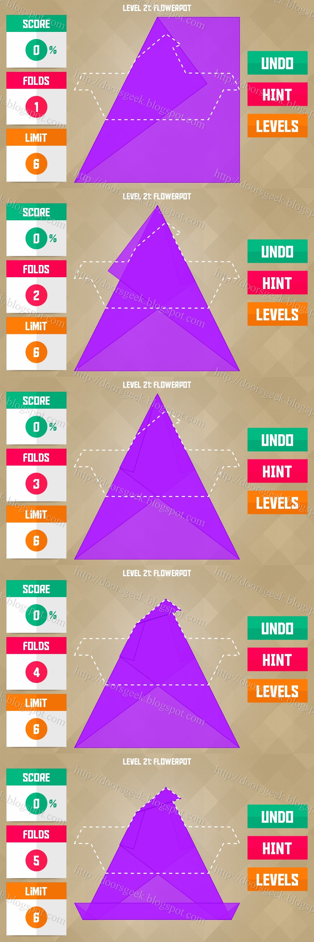 Paperama [Shizume] Level 21 Flowerpot Doors Geek
