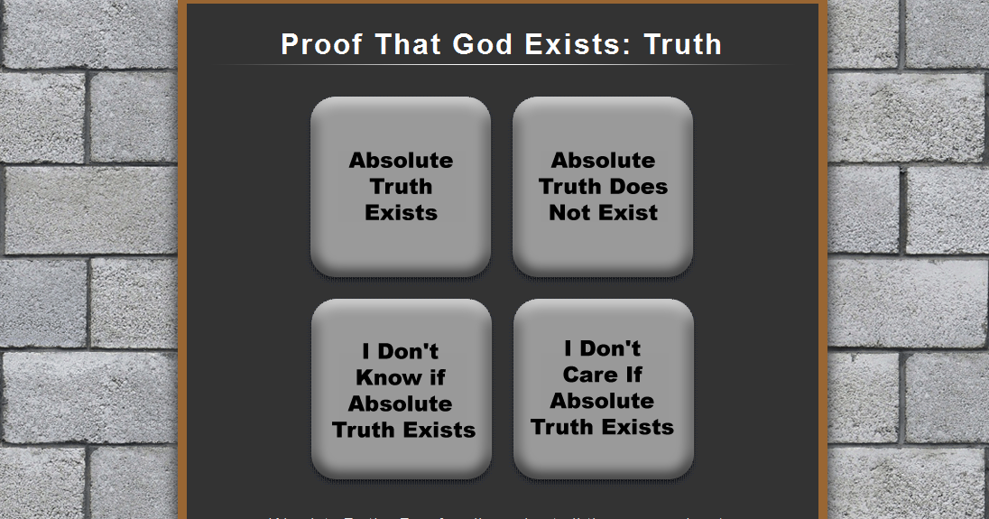 proof that god exists Yes, the bible provides compelling evidence that god exists it encourages us to build faith in god, not by blindly believing religious assertions, but by using our. proof that god exists Yes, the bible provides compelling evidence that god exists it encourages us to build faith in god, not by blindly believing religious assertions, but by using our.