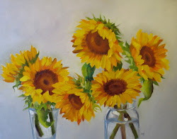 jars nel everyday painting sunflowers na flower