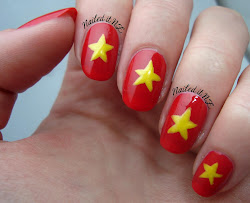 flag nail vietnam nails yellow star country flags take nailed means