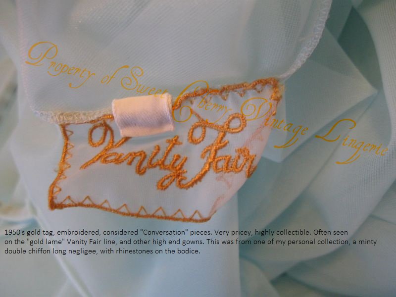 Sweet Vintage Designs Vanity Fair Lingerie