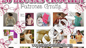 20 Patrones de Blusas para Tejer a Crochet / Colección