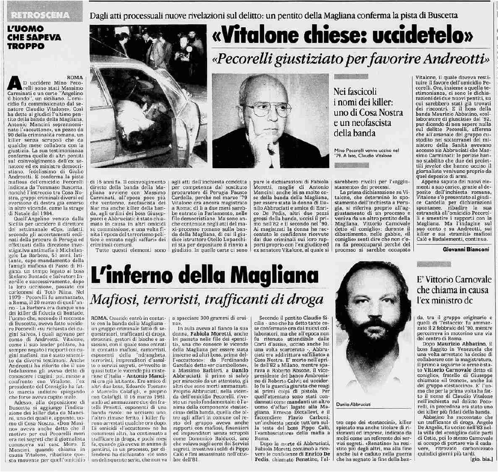 ore 19 04 — MINO PECORELLI