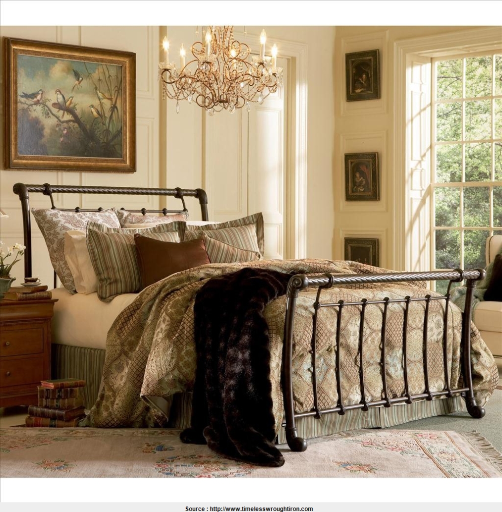 Iron Sleigh Bed