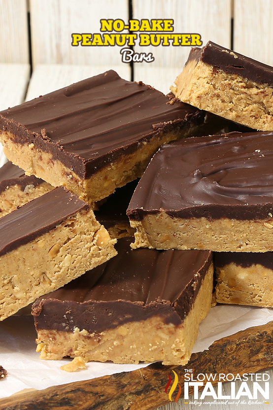 NoBake Peanut Butter Bars The Slow Roasted Italian Bloglovin’