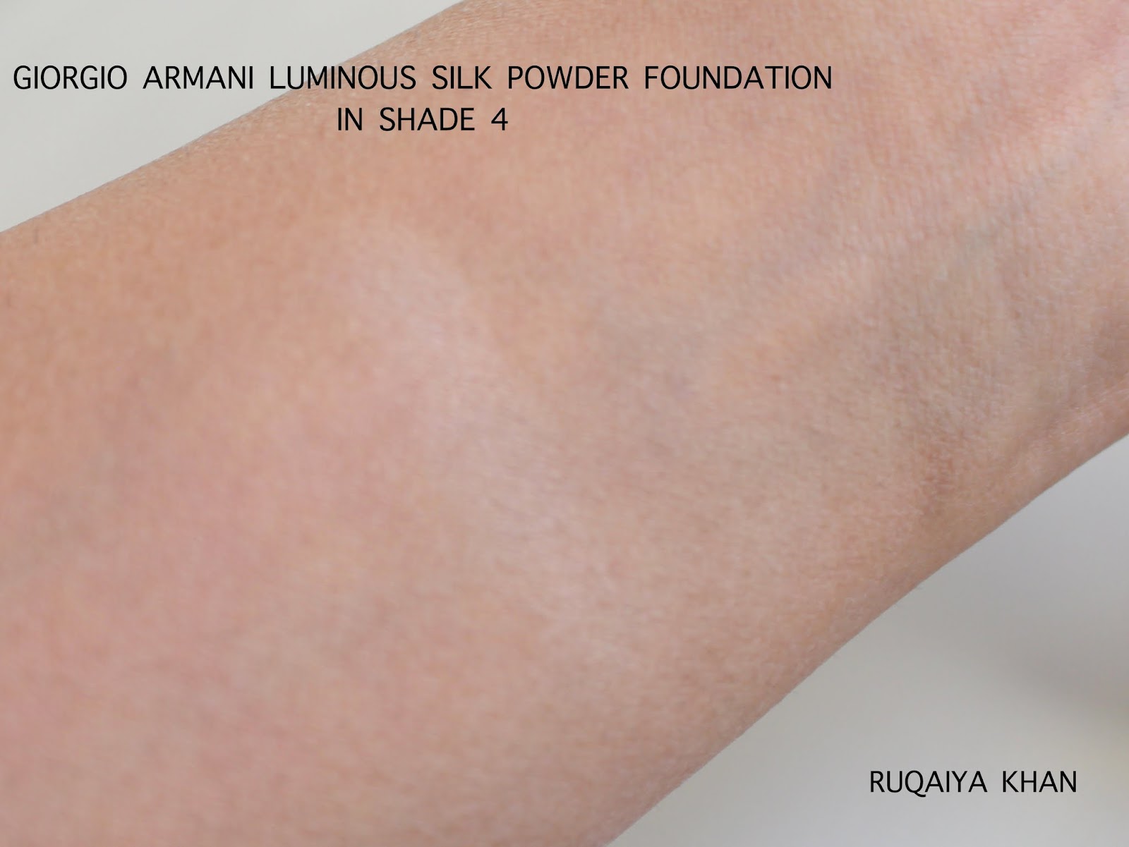 armani silk foundation swatches
