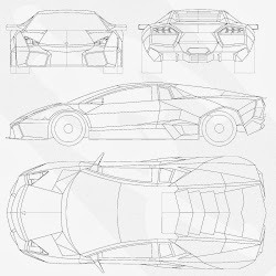 lamborghini blueprint blueprints reventon cars drawing modeling drawings most templates aventador mazda