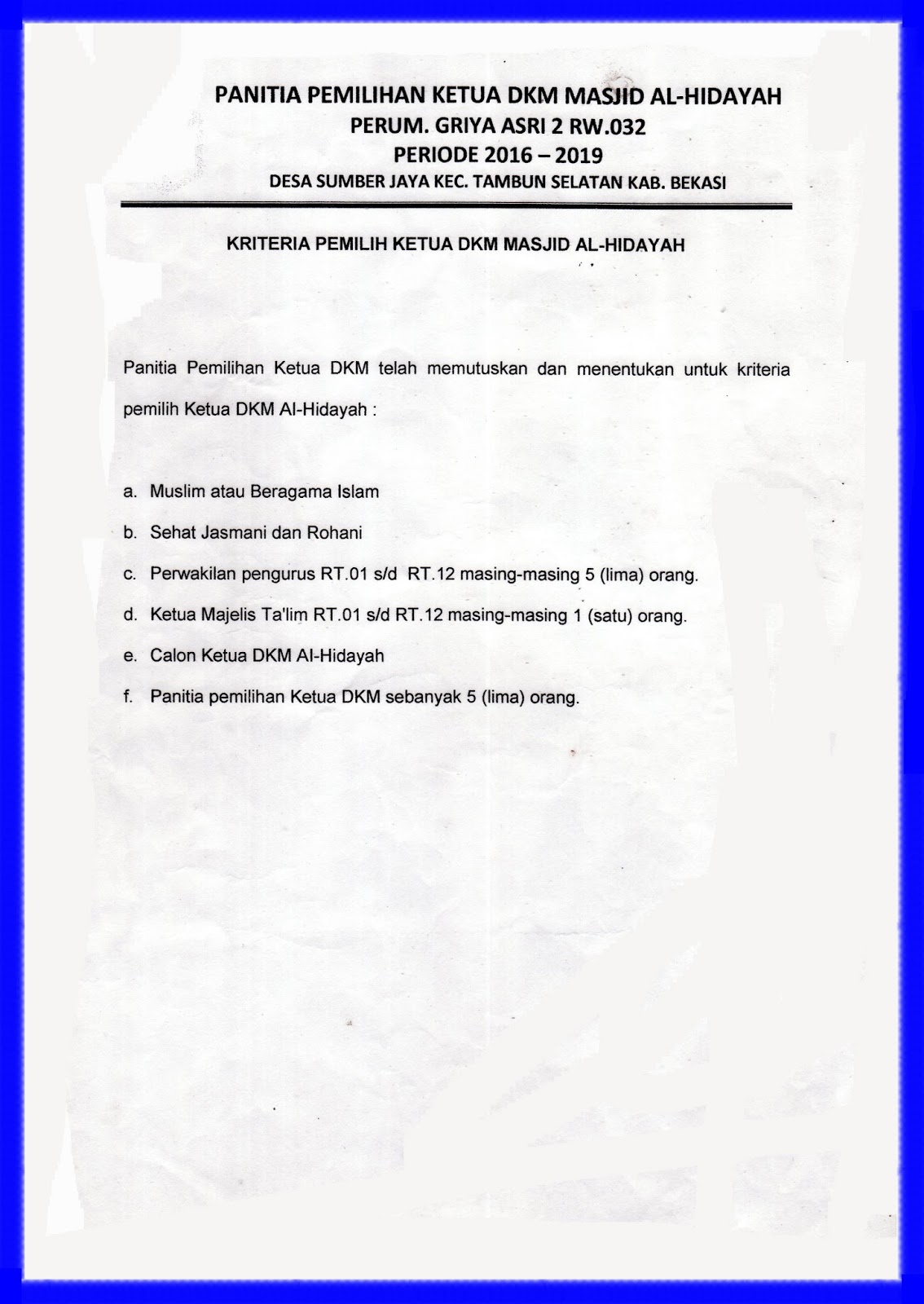 Contoh Surat Edaran Pemilihan Ketua Rt Nusagates