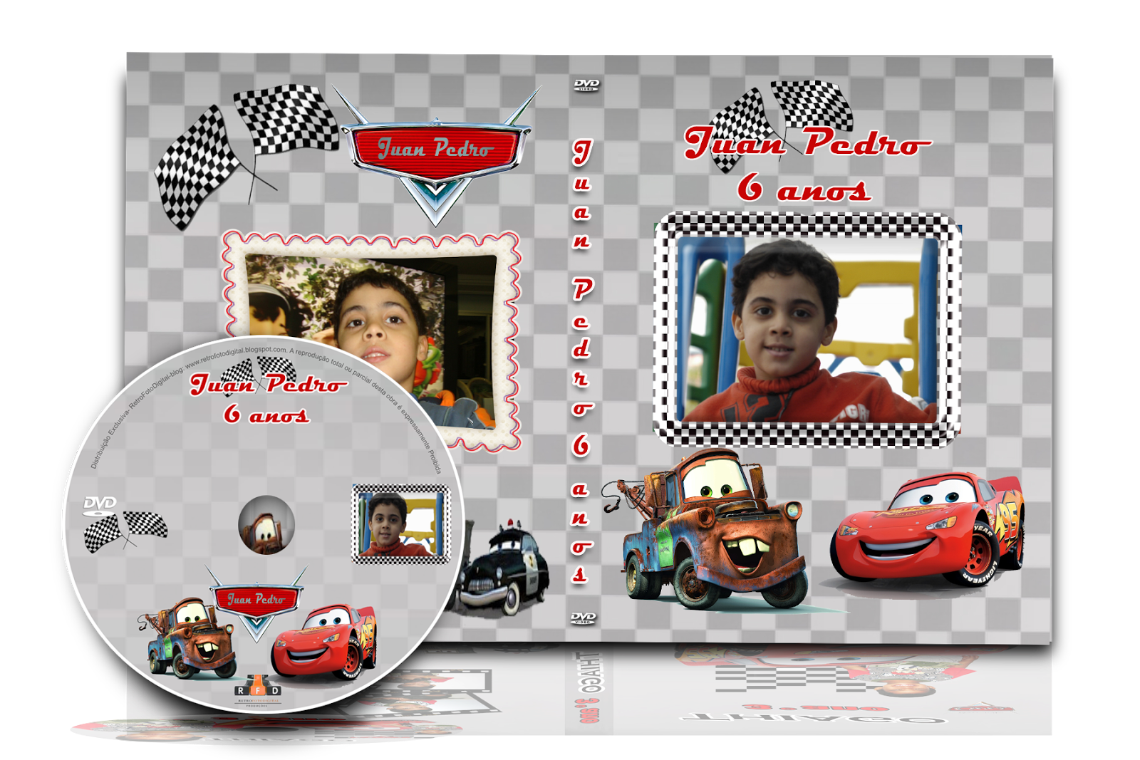 Capa de DVD - Tema Carros