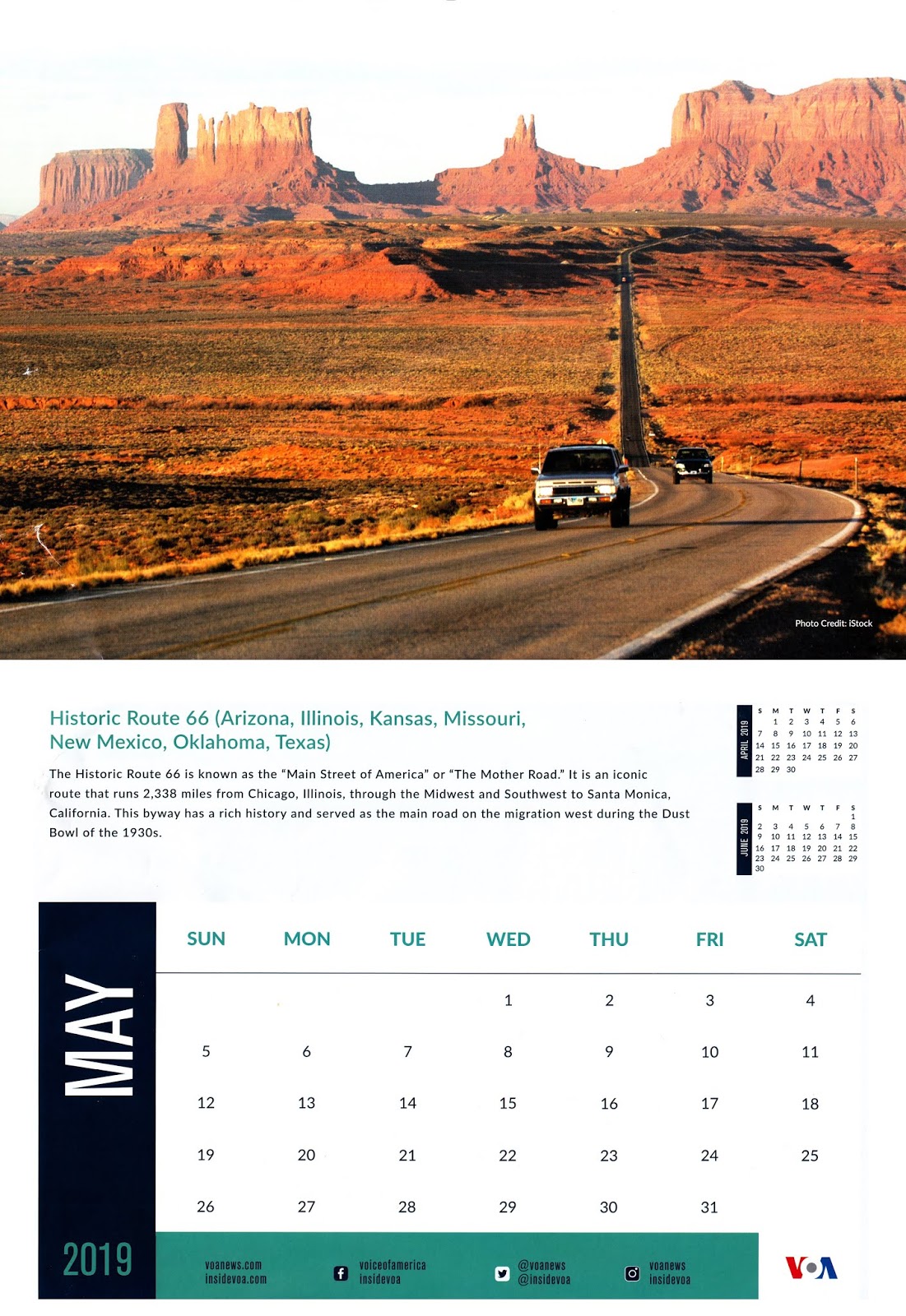 SOUTH EAST ASIA DXING Voice of America Calendar 2019 for May