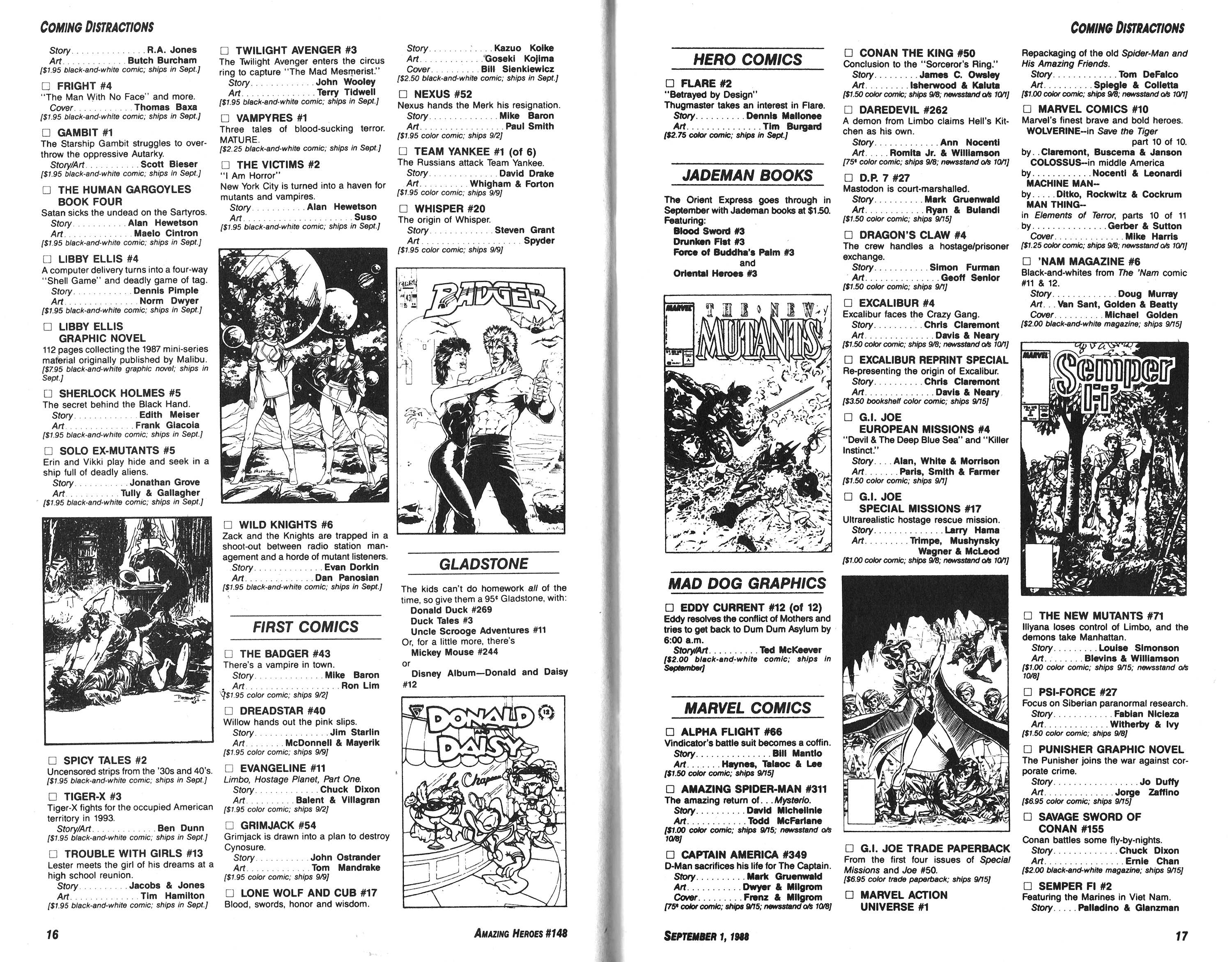 Read online Amazing Heroes comic -  Issue #148 - 9