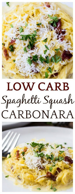Low Carb Spaghetti Squash Carbonara