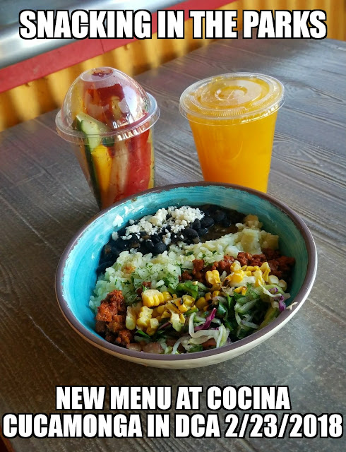 Sasaki Time: Snacking In The Parks: New Menu at Cocina Cucamonga in DCA