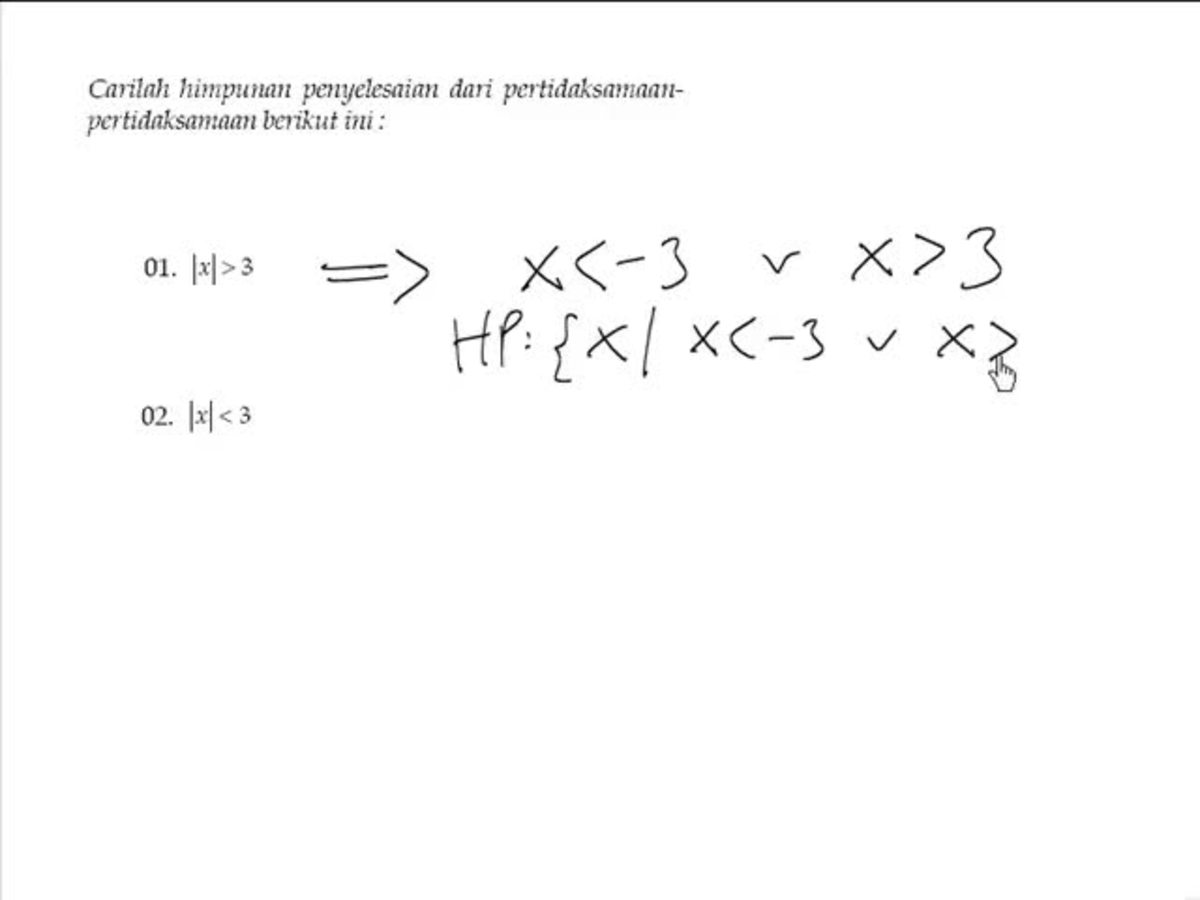 Contoh Soal Cerita Pertidaksamaan Linear Satu Variabel Dan