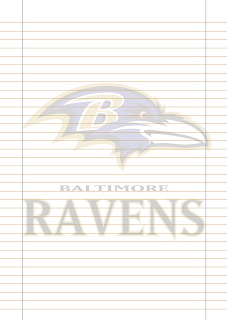 Papel Pautado Baltimore Ravens PDF para imprimir na folha A4 Papel Pautado Baltimore Ravens PDF para imprimir na folha A4